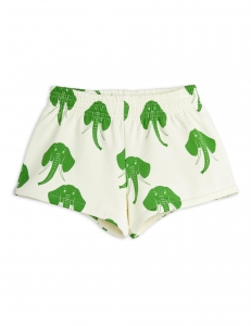 Preview: MINI RODINI Sweatshorts Elephants - offwhite